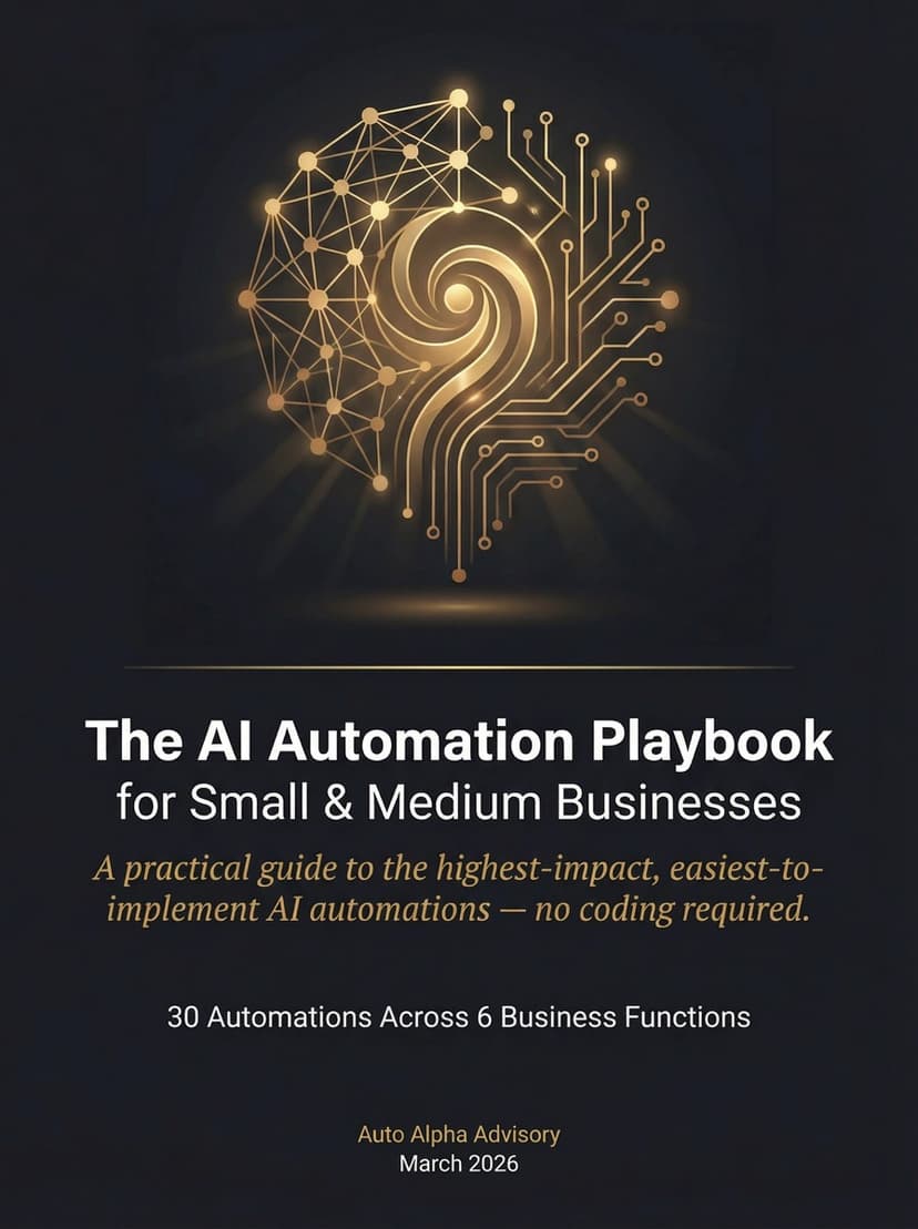 The AI Automation Playbook — 30 Automations Across 6 Business Functions by Auto Alpha Advisory